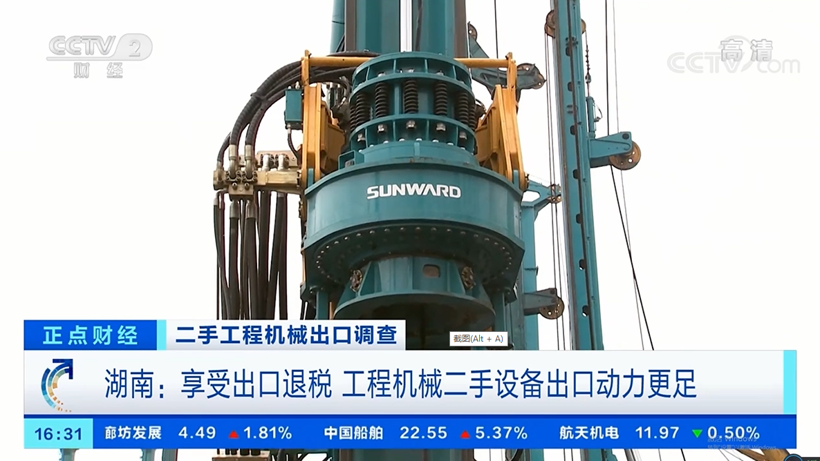 央视财经:捉住自贸区立异试点时机!糖果派对官网智能工程机械二手装备出口乌干达